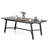 Alyah 8 - Person Patio Dining Set with Extendable Rectangular Table , Cushions Included