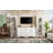 3-Piece Farmhouse Entertainment Center With Storage Cabinet For Tvs Up To 70", Mid-Century Tv Stand With Bookshelf, Rustic Versatile Sideboard With Adjustable Shelves For Living Room-484208250