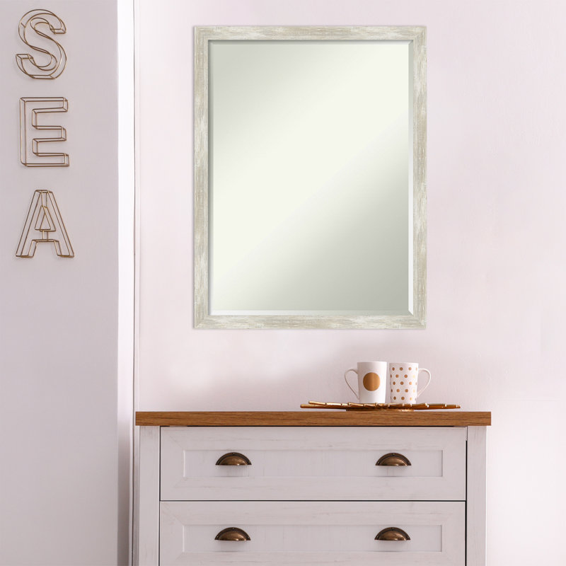 Miroir mural Wynantskill, 26 po x 20 po, Champagne brossé