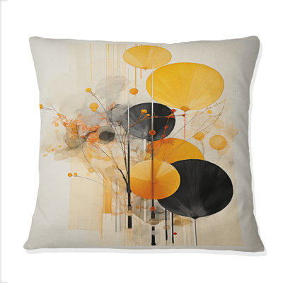 Asian Art Seashell Sumi XI - Asian Art Printed Throw Pillow