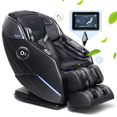  Fauteuil de massage 3D corps entier avec chaleur, assemblage complet, rail SL Zero Gravity avec étirement thaïlandais, 12 modes, 12 techniques de massage, massage des mollets et des pieds, recharge sans fil, bruit blanc