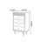 French-style Vintage 5-drawer Storage Cabinet