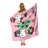 Sanrio Hello Kitty Mistletoe Silk Touch Throw Blanket, Holiday Character Blanket, 50x60 Inches