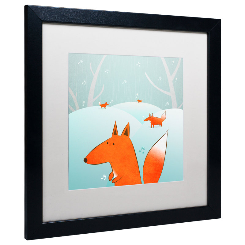 Animals Framed Art, White, 16" H x 16" W