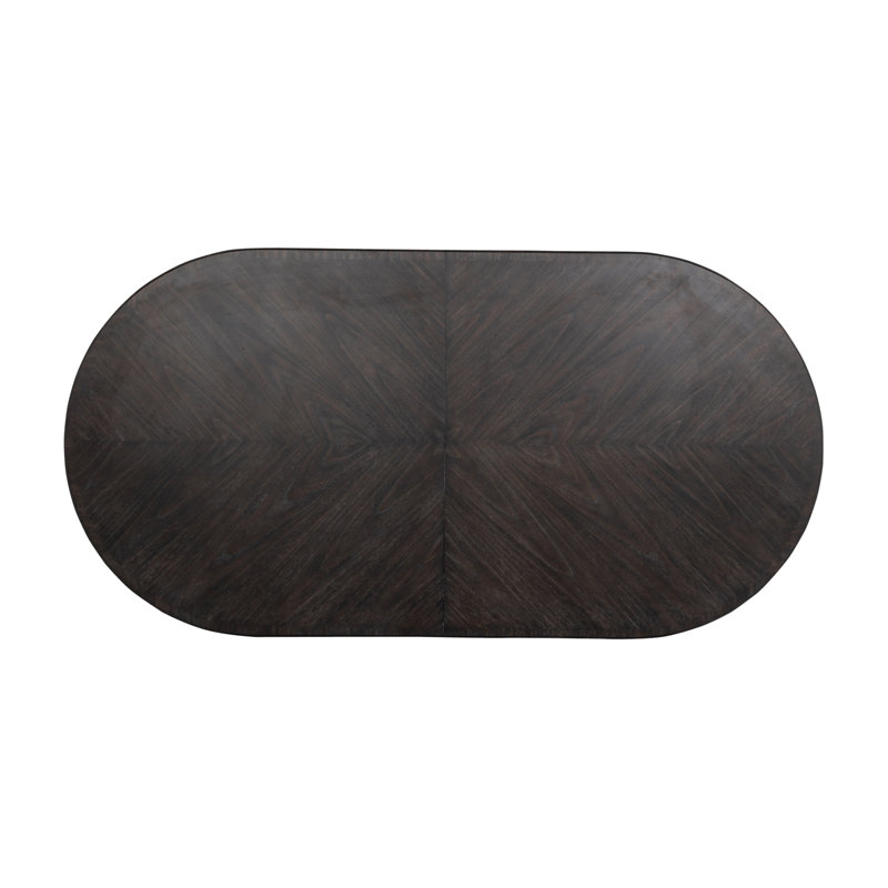 Whitlock Extendable Solid Wood Dining Table, Cerused Forest Black