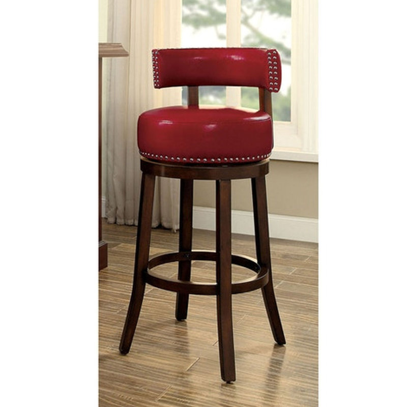 Tabouret de bar pivotant & Acree, Gris, Tabouret de comptoir (assise de 25 po de hauteur)