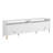 Dumbo 85" Modern Fluted TV Stand with 6 Adjustable Shelves and 2 Drawers for TVs up to 80" in White-679943012-719898136