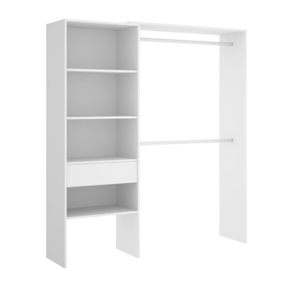 Alandria 110cm - 160cm Closet System (Can Be Cut To Fit)