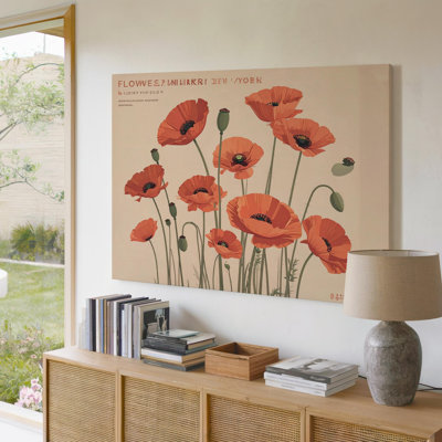 Art floral sur toile avec fleur de New York