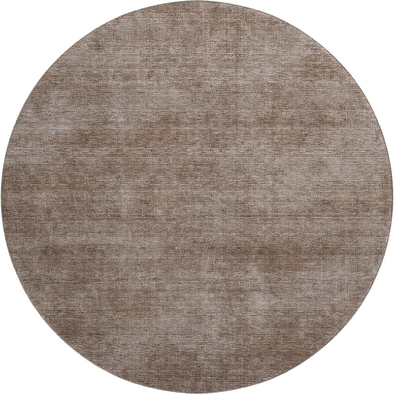 Tapis abstrait lavable à la machine de qualité supérieure Jahnke AMF1018, Rond 8 pi