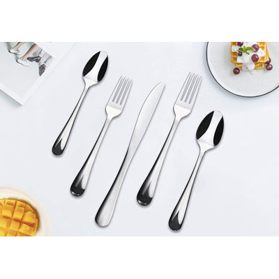 Symple Stuff Shelborne Stainless Steel Flatware Set - Service for 4