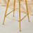 (Set Of 2) 16" W Cotton Linen 360° Swivel Barstool, With Tufted Cushion And 4 Gold Metal Legs Barstool-686285575-692566948