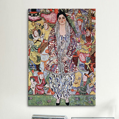 « portrait of friederike maria bière 1916 » par gustav klimt,, reproduction d’art sur toile