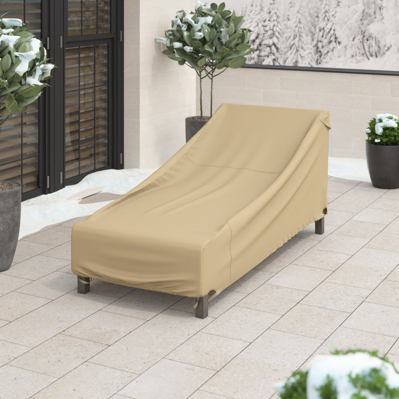 Jadon Patio Furniture Cover for Outdoor Chaise Lounge, 86" L x 34" W x 30" H