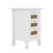 Wooden Nightstands Set Of 2 With Rattan-Woven Surfaces And Three Drawers