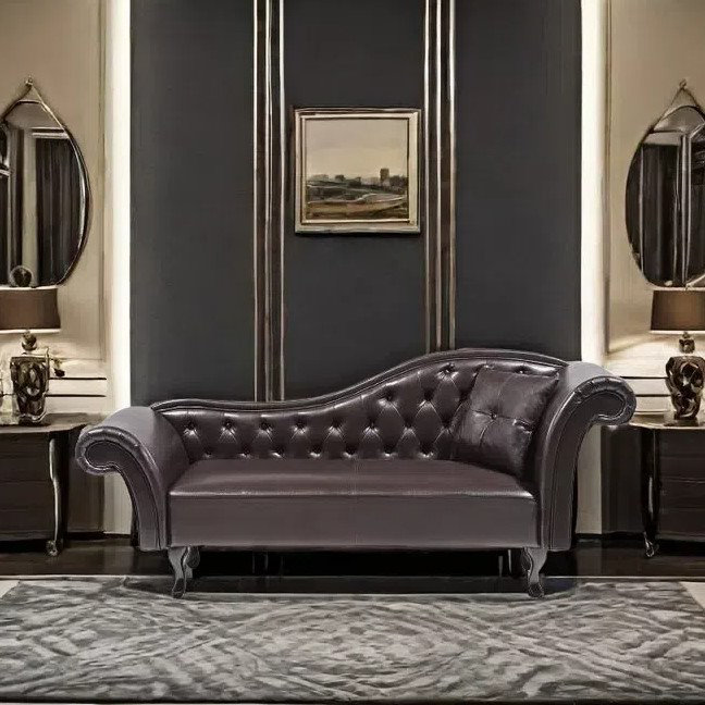 Chaise longue classique, confortable et décontractée, Orienté à droite
