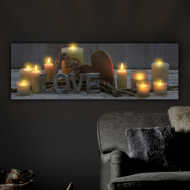 Love Story Wrapped Canvas Print