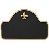 Fleur de Lis Lexington Arch Standard Two-Line Address Sign Plaque