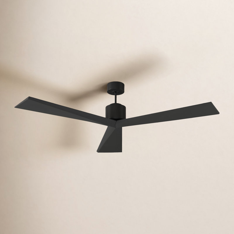 Mirage 60'' Ceiling Fan, Matte Black, 52"