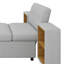 Canapé-lit capitonné polyvalent de 121,2 po, futon surdimensionné en forme de L, canapé-lit modulaire à combinaison libre avec deux supports de rangement-1466992334
