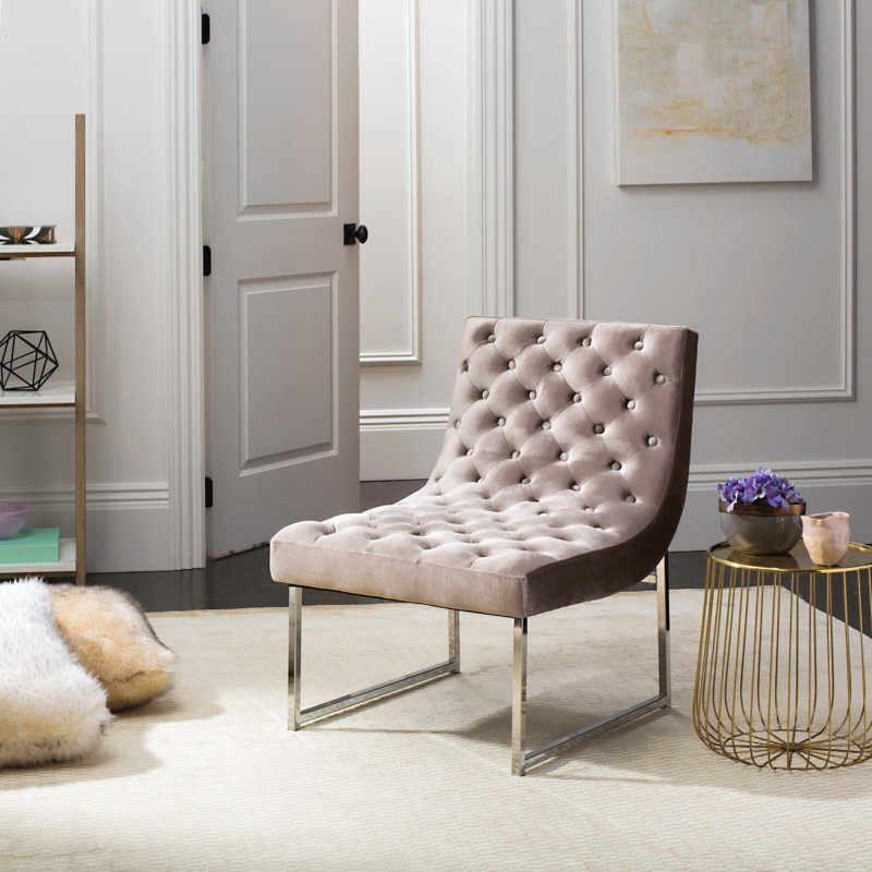 Tahmina Velvet Accent Chair, Hazelwood