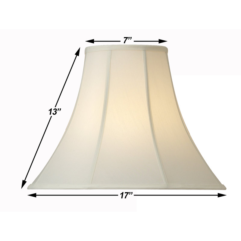 12 in. H x 17 in. W Silk Bell Lamp Shade