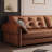 Comfortable vintage leather sofa