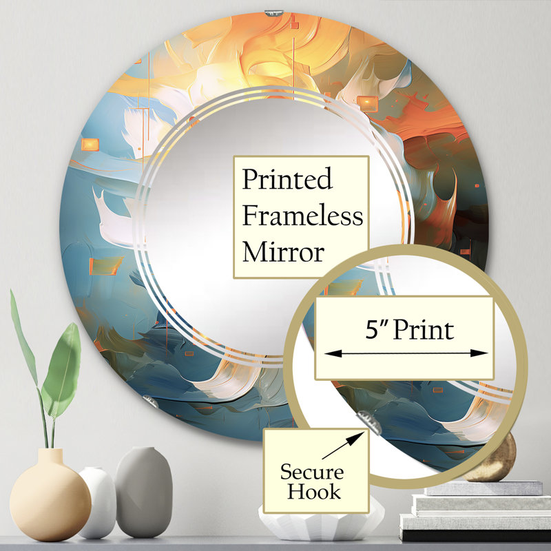 Miroir mural Catoe, 24 po x 24 po