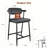 Black Bar Stools Set of 2, 26.5" Counter Height with Armrests & Footrest, 300Lbs Capacity, Upholstered Thick Cushion Bar Chairs for Kitchen/Bar