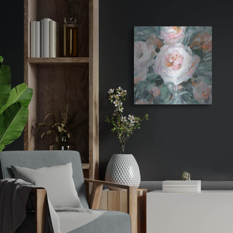 «Glimpses Of Roses 3» par Danhui Nai, art mural en métal