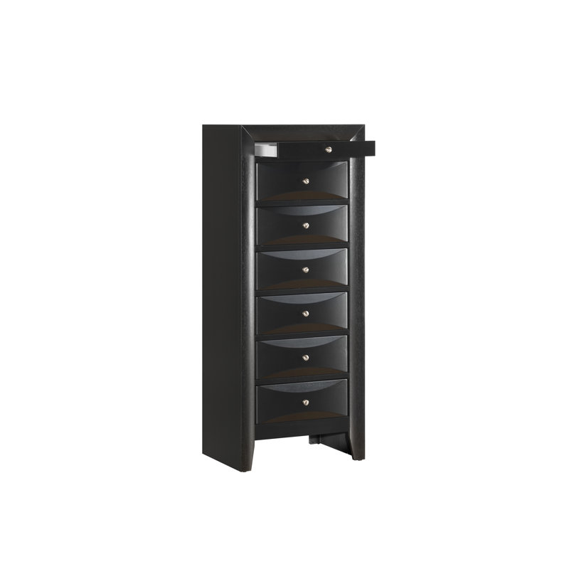 Marilla 23'' W 7 - Drawer Dresser, Black