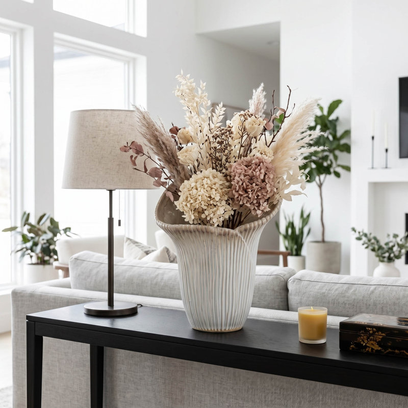 Vase Modern, H 20 po x l 15 po x P 12 po