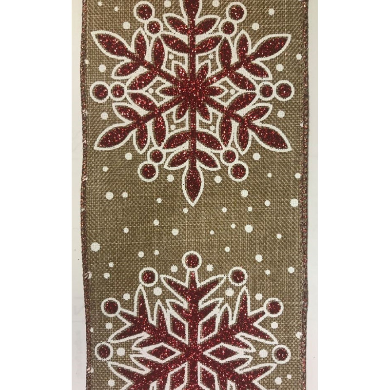 Ruban de flocon de neige scintillant