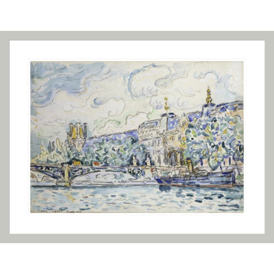 Le Palais du Louvre by Paul Signac - Framed Giclee Print