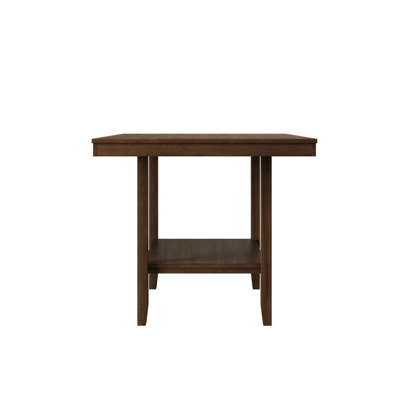 Bouganville Solid Wood Base Dining Table, Brown