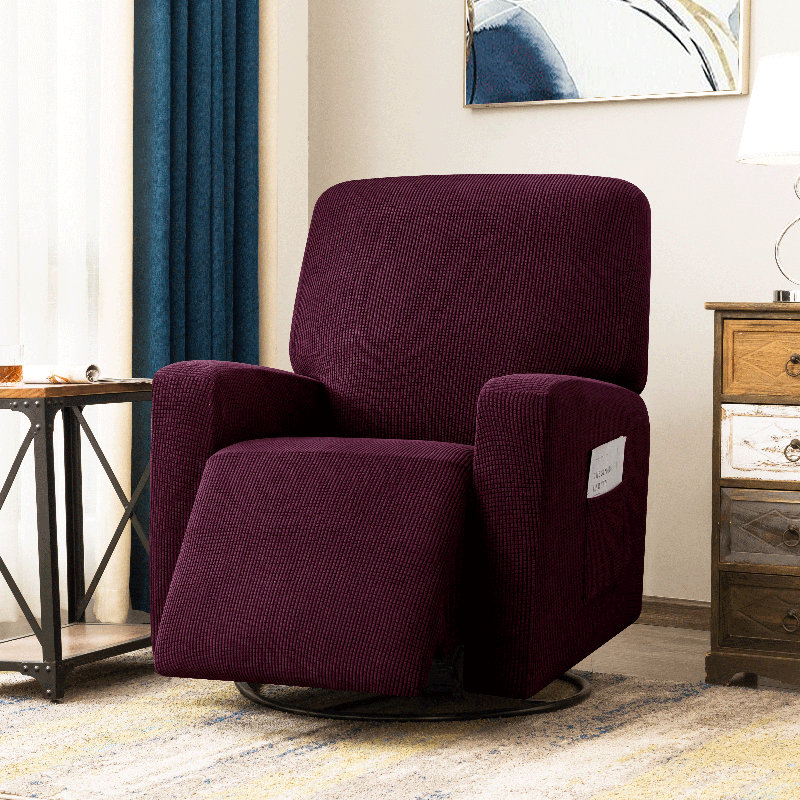 Housse pour fauteuil inclinable et extensible Arainy, Dark Cyan Polyester Blend, H 36,5 po x l 37,5 po x P 34 po