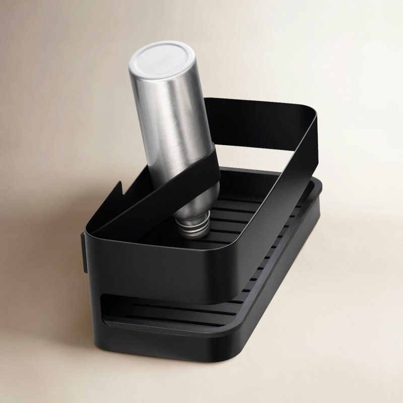 Tablette de douche NEXIO, H 3,3465 po x l 9,8425 po x P 4,7244 po, Noir