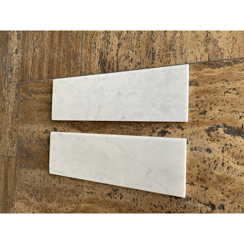 Carreau de mur et de plancher en marbre 4 po x 12 po