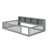 Floor Bed With Storage Cabinets And USB Ports-957043589