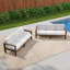 Canapé d'extérieur en bois massif pour patio-1440067663
