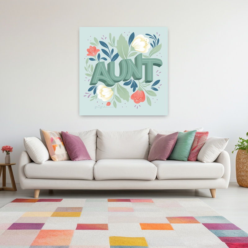 Tante, art floral contemporain, H 48 po x l 48 po