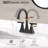 Centerset 2-handle Bathroom Faucet with Drain Assembly-107484929