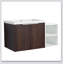 Meuble-lavabo à fermeture en douceur 36 po avec lavabo, petites tablettes de rangement, armoire combinée de 24 po et 12 po (emballage KD)