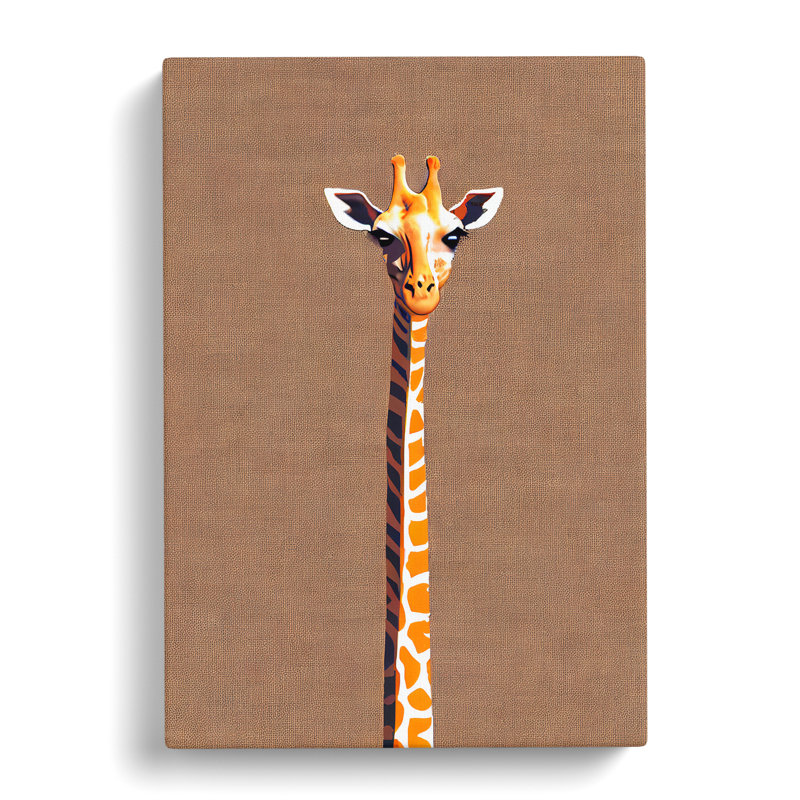 Skinny Giraffe - Wrapped Canvas, 50cm H x 35cm W x 3cm D