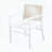 Set of 2 Acacia Wood Dining Chairs with Rope Back and Water-Repellent Cushions, 400lbs Capacity