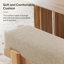 Linen Blend Upholstered Bench-1985124093