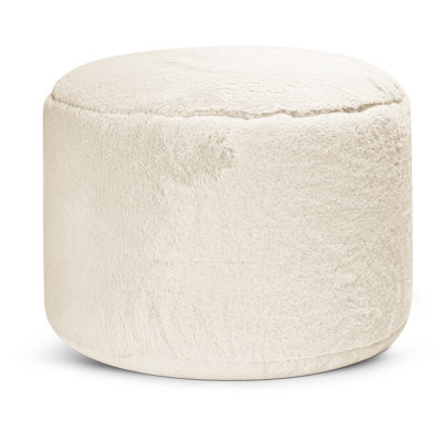 Dotcom Softy Plush Bean Bag Ottoman/Pouf