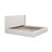 Mele NORDIC UPHOLSTERED ARM QUEEN BED IVORY BOUCLE BLACK-124538102-124538100
