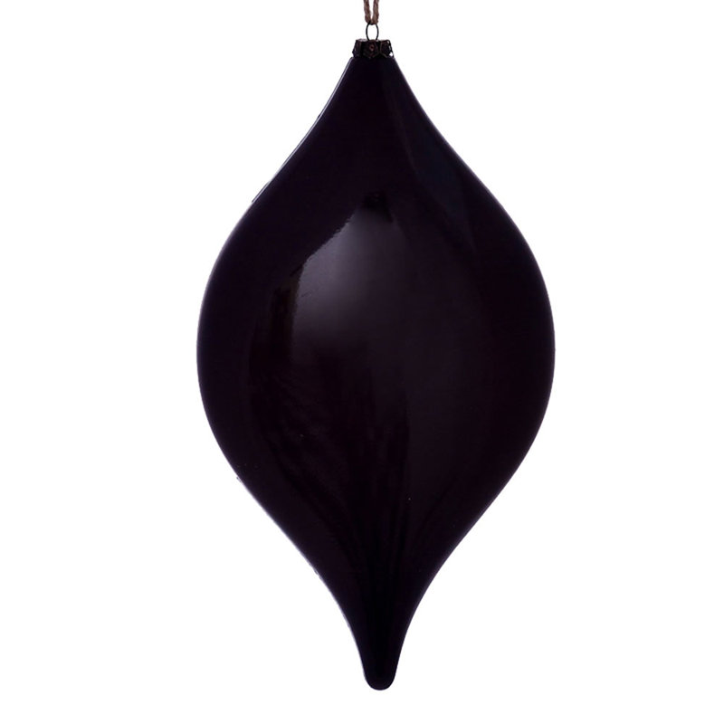 Ornement de Noël en grain de bois 11,5 po, Prune