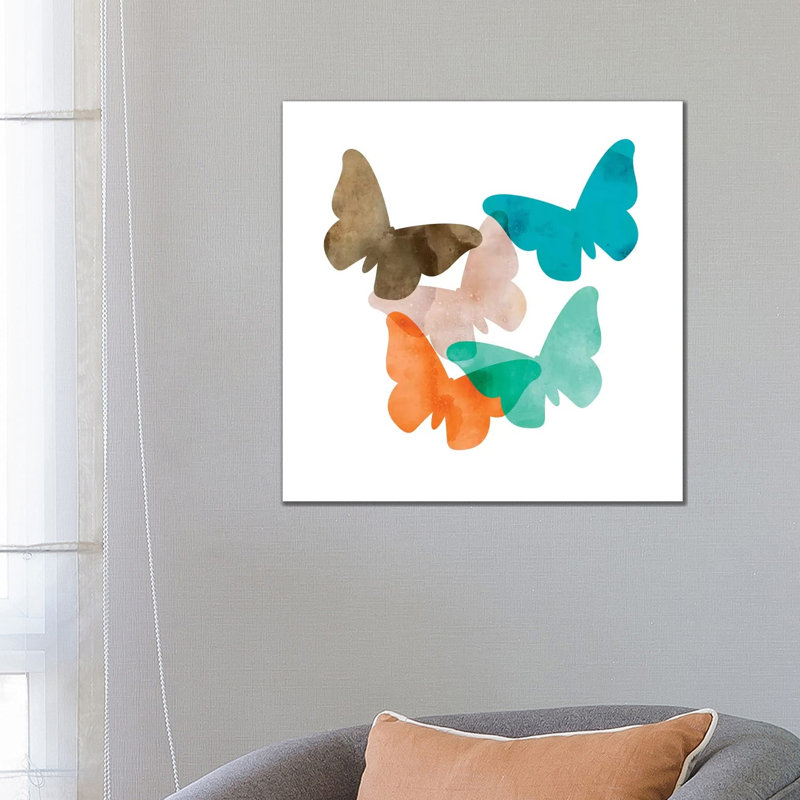 Mod Butterflies by Aimee Wilson - Wrapped Canvas Gallery-Wrapped Canvas Giclée, 66.04 cm H x 66.04 cm W x 1.91 cm D